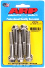 "3/8""-16 x 2.250 hex 7/16 wrenching SS bolts" (5pcs) - Image 2