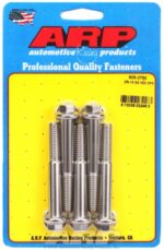 "3/8""-16 x 2.750 hex 7/16 wrenching SS bolts" (5pcs) - Image 2