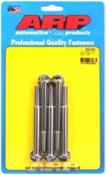 "3/8""-16 x 3.750 hex 7/16 wrenching SS bolts" (5pcs) - Image 2