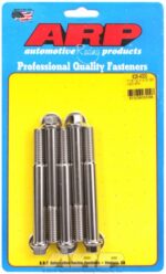 "7/16""-14 X 4.000 hex SS bolts" (5pcs) - Image 2