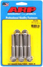 "7/16""-14 X 2.500 hex 1/2 wrenching SS bolts" (5pcs)