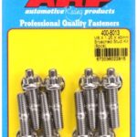 M8 X 1.25 X 45mm broached stud kit - 8pcs
