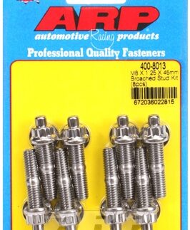 M8 X 1.25 X 45mm broached stud kit - 8pcs