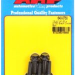 "1/4""-20 x 0.750 12pt black oxide bolts" (5pcs)