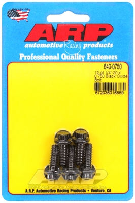 62C790E8-4E5A-7C6F-0C18-DB22DED90965 "1/4""-20 x 0.750 12pt black oxide bolts" (5pcs) - Image 1