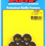 "1/2""-13 black coarse hex nut kit" (5pcs)