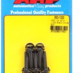 "1/4""-20 X 1.000 hex black oxide bolts" (5pcs)