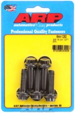 "3/8""-16 x 1.250 12pt 7/16 wrenching black oxide bolts"5pcs - Image 2