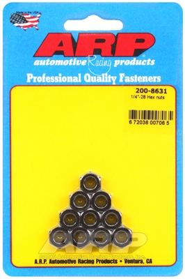64A3D8DC-E0F6-5C99-F189-EC4B93A9880A 1/4-28 hex nut kit (10pcs) - Image 1