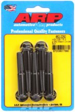"3/8""-16 X 2.250 hex black oxide bolts" (5pcs) - Image 2