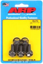 "3/8""-16 x 0.750 hex 7/16 wrenching black oxide bolts"(5pcs - Image 2