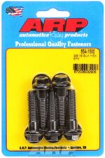 "3/8""-16 x 1.500 hex 7/16 wrenching black oxide bolts"(5pcs - Image 2