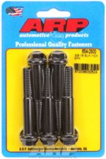 "3/8""-16 x 2.500 hex 7/16 wrenching black oxide bolts"(5pcs - Image 2