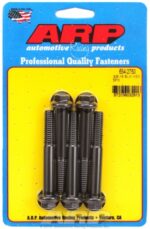 "3/8""-16 x 2.750 hex 7/16 wrenching black oxide bolts"(5pcs - Image 2