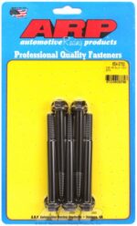 "3/8""-16 x 3.750 hex 7/16 wrenching black oxide bolts"(5pcs - Image 2