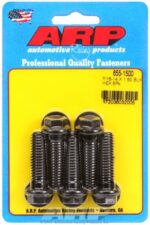 "7/16""-14 X 1.500 hex 1/2 wrenching black oxide bolts" 5pcs - Image 2
