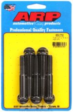 "7/16""-14 X 2.750 hex 1/2 wrenching black oxide bolts" 5pcs - Image 2