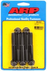 "7/16""-14 X 3.000 hex 1/2 wrenching black oxide bolts" 5pcs - Image 2