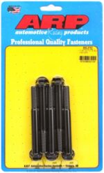 "7/16""-14 X 3.750 hex 1/2 wrenching black oxide bolts" 5pcs - Image 2
