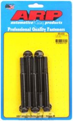 "7/16""-14 X 4.000 hex 1/2 wrenching black oxide bolts" 5pcs - Image 2