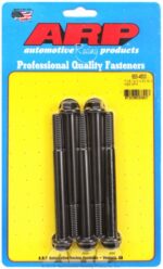 "7/16""-14 X 4.500 hex 1/2 wrenching black oxide bolts" 5pcs - Image 2
