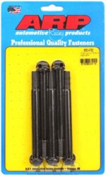 "7/16""-14 X 4.750 hex 1/2 wrenching black oxide bolts" 5pcs - Image 2