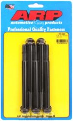 "7/16""-14 X 5.000 hex 1/2 wrenching black oxide bolts" 5pcs - Image 2