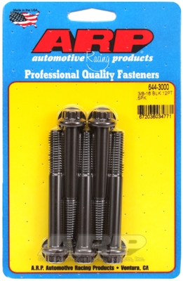 65AF0ED3-EAA5-8191-EE3B-531C58DC923A "3/8""-16 x 3.000 12pt 7/16 wrenching black oxide bolts"5pcs - Image 1
