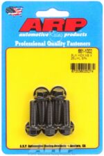 M8 x 1.25 x 25 hex black oxide bolts (5pcs) - Image 2