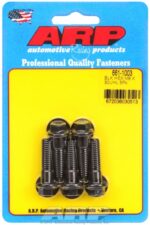 M8 x 1.25 x 30 hex black oxide bolts (5pcs) - Image 2