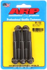 M8 x 1.25 x 60 hex black oxide bolts (5pcs) - Image 2