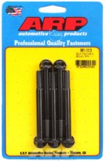 M8 x 1.25 x 80 hex black oxide bolts (5pcs) - Image 2