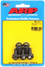 M8 x 1.25 x 16 hex black oxide bolts (5pcs) - Image 2
