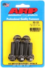 M10 x 1.25 x 30 hex black oxide bolts (5pcs) - Image 2