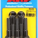 "7/16""-14 X 2.000 hex black oxide bolts" (5pcs)