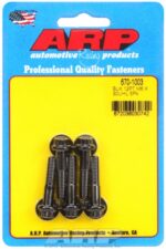 M6 x 1.00 x 30 12pt black oxide bolts (5pcs) - Image 2