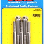 "3/8""-16 x 2.750 hex 7/16 wrenching SS bolts" (5pcs)