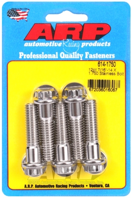 68396B02-FAC7-19D3-1AE8-0C54F02DD652 "7/16""-14 X 1.750 12pt 1/2 wrenching SS bolts" (5pcs) - Image 1