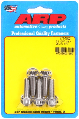 684477F8-94D8-5E94-7723-93061011DEA4 M8 x 1.25 x 25 12pt SS bolts (5pcs) - Image 1