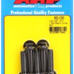"3/8""-16 X 1.250 hex black oxide bolts" (5pcs)