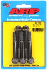M8 x 1.25 x 60 hex black oxide bolts (5pcs)