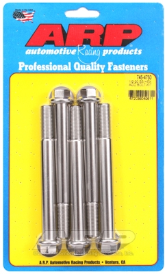 68A68DE2-8AC7-7F61-9766-5F519C6C9C2F ARP Bolt Kit 1/2-20 x 4.750 SS Hex - Image 1