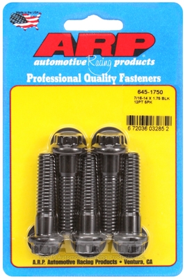 69D090B6-6F2E-037D-F40E-D1C76F02A984 "7/16""-14 X 1.750 12pt 1/2 wrenching black oxide bolts"5pcs - Image 1