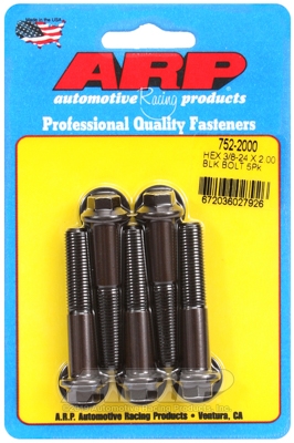 69D1AD0E-65DC-7228-677B-983800DCB1CE "3/8""-24 x 2.000 hex black oxide bolts" (5pcs) - Image 1