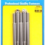 "7/16""-14 X 5.000 hex SS bolts" (5pcs)