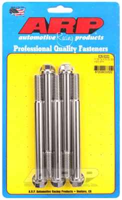 6B84AF6B-8CBB-54FD-000F-359EEC205CD3 "7/16""-14 X 5.000 hex SS bolts" (5pcs) - Image 1