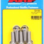 "3/8""-24 x 1.000 hex SS bolts" (5pcs)