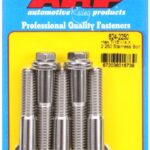 "7/16""-14 X 2.250 hex 1/2 wrenching SS bolts" (5pcs)