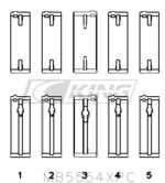 King Main Bearing Shell TOYOTA 3SGTE, 16V 2.0L