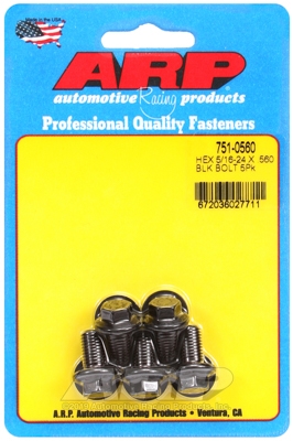 6CFB6C15-641B-DA55-4125-A93F441EF223 "5/16""-24 x .560 hex black oxide bolts" (5pcs) - Image 1